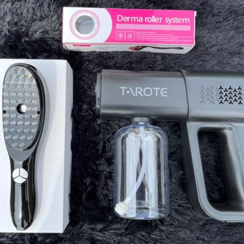 Combo Capilar K5 – Cepillo Terapia + Pistola Pulverizadora K5 + Derma Roller