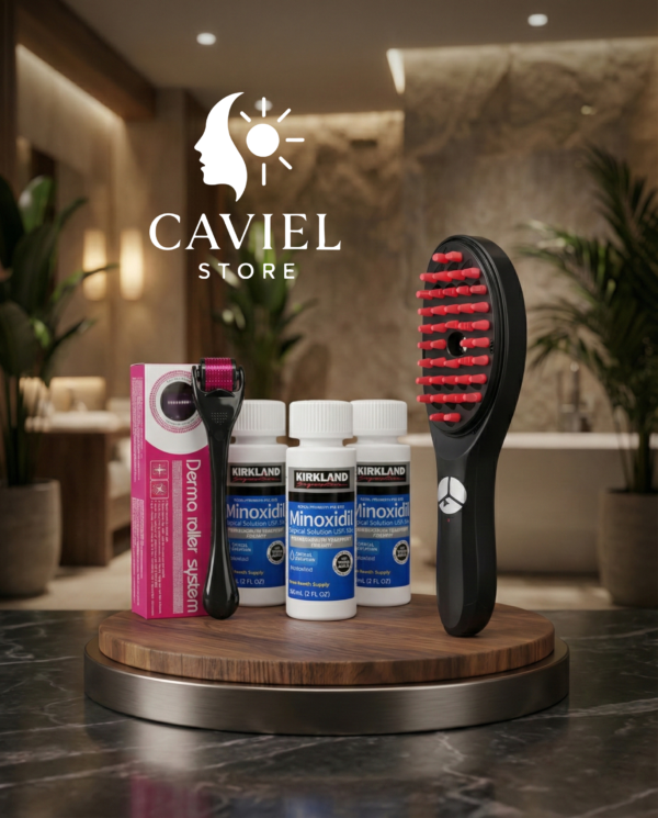 Minoxidil y cepillo Cepillo Terapia Capilar – CAVIEL Store