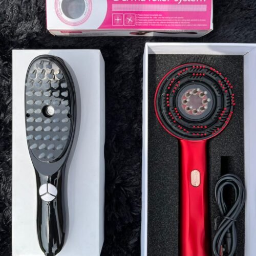 Combo Capilar Avanzado – Cepillo Terapia + Cepillo Masajeador + Derma Roller